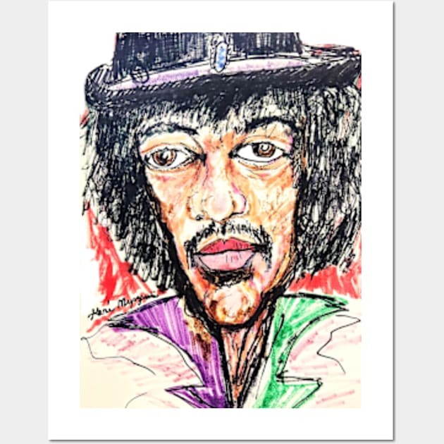 Jimi Hendrix Electric Ladyland Wall Art by TheArtQueenOfMichigan 